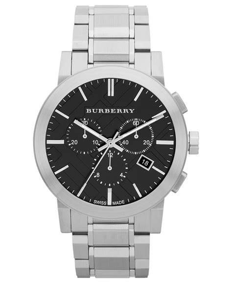 burberry 42mm steel bracelet